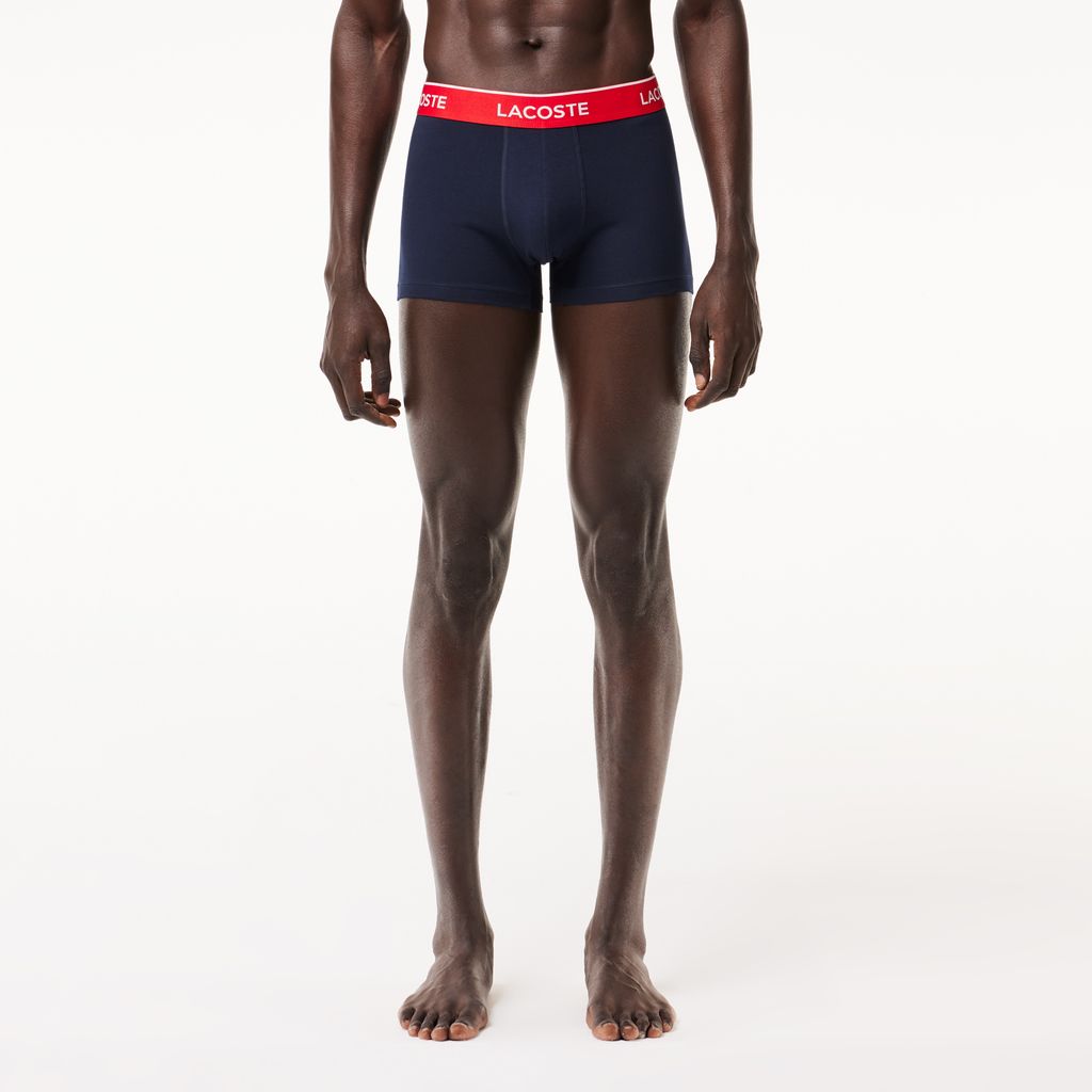 Bộ 3 Quần Lót Lacoste Nam Với Logo Lưng Quần