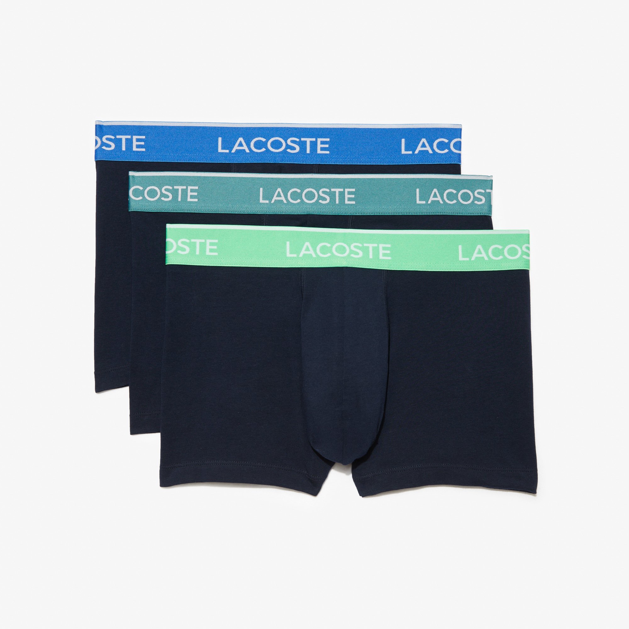 Bộ 3 Quần Lót Lacoste Nam Với Logo Lưng Quần