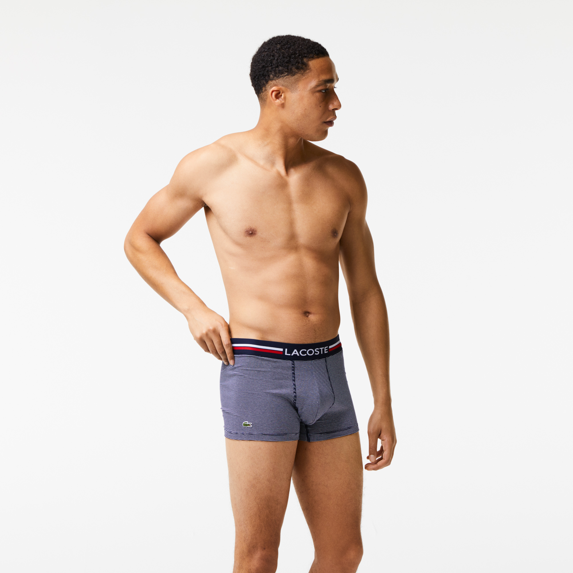 Bộ 3 Quần Lót Lacoste Nam Với Lưng Quần Phối 3 Màu