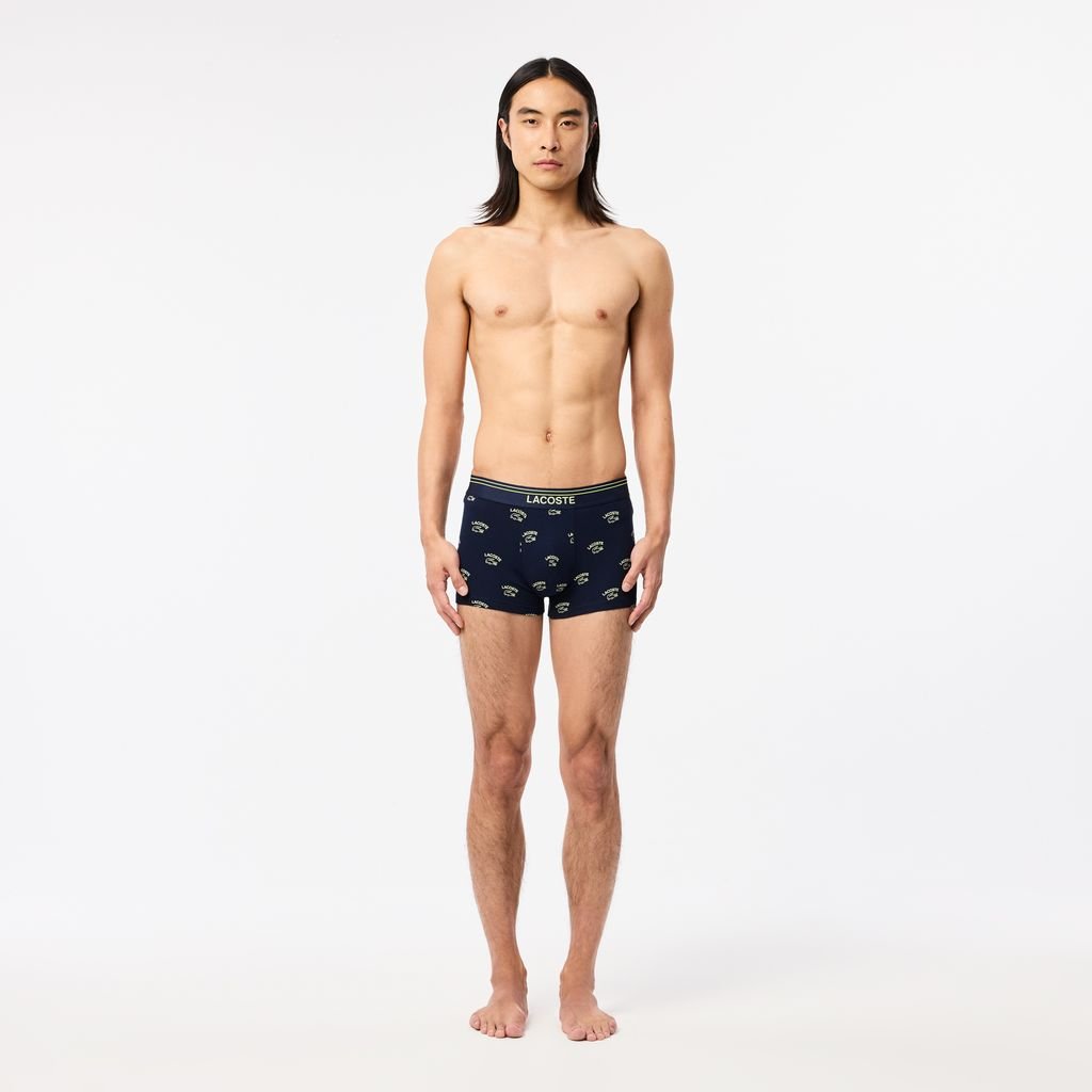 Quần Lót Trunk Lacoste Nam Chất Liệu Cotton Họa Tiết In