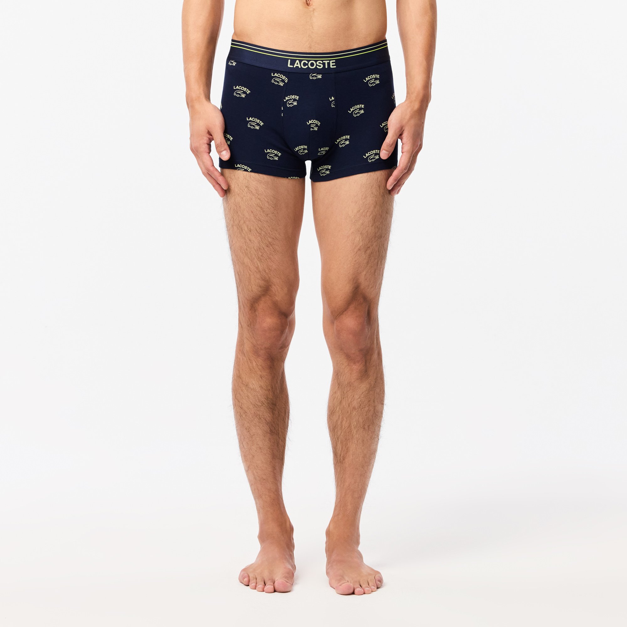 Quần Lót Trunk Lacoste Nam Chất Liệu Cotton Họa Tiết In