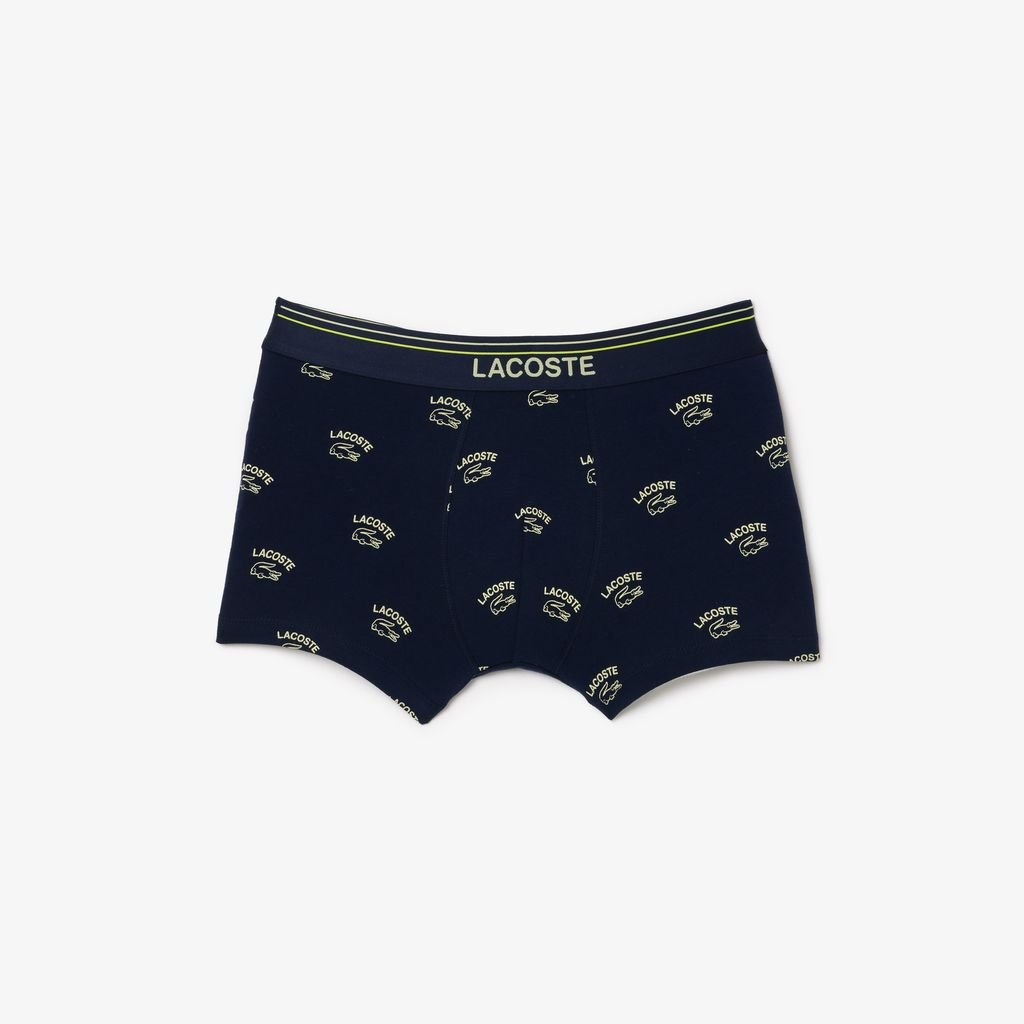 Quần Lót Trunk Lacoste Nam Chất Liệu Cotton Họa Tiết In