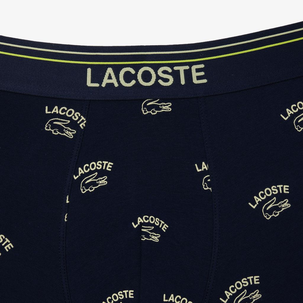 Quần Lót Trunk Lacoste Nam Chất Liệu Cotton Họa Tiết In
