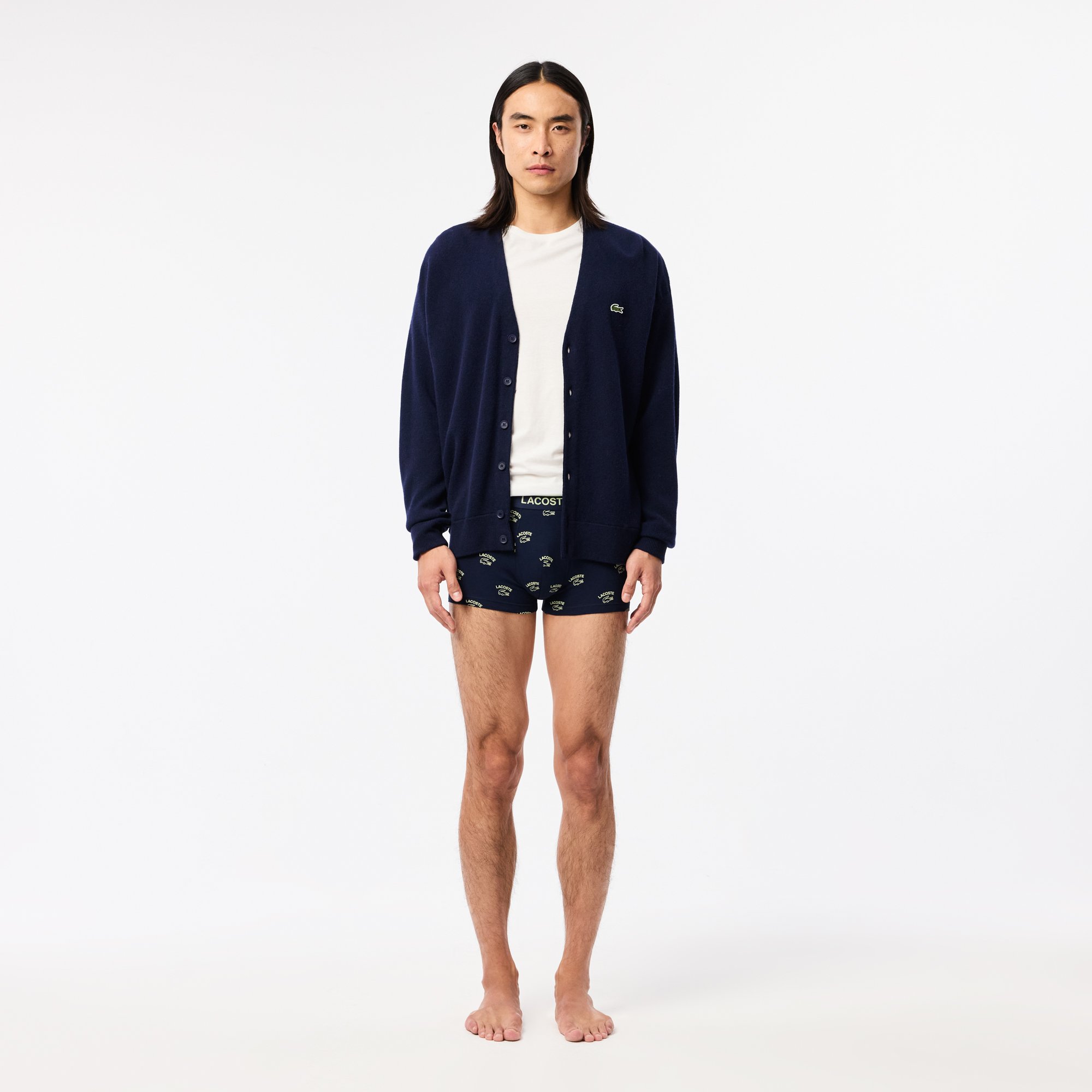 Quần Lót Trunk Lacoste Nam Chất Liệu Cotton Họa Tiết In