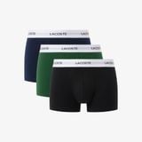 Bộ 3 Quần Lót Trunk Lacoste Nam Chất Liệu Co Giãn