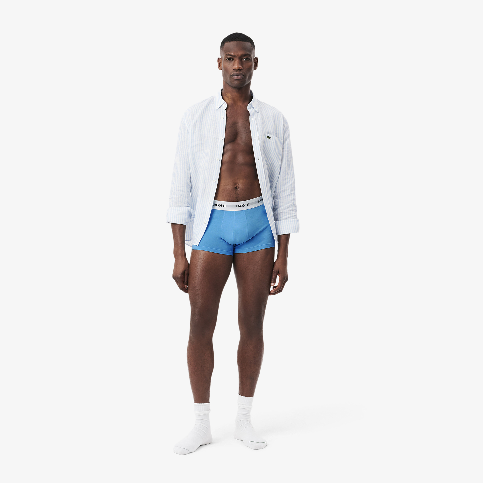 Bộ 3 Quần Lót Trunk Lacoste Nam Chất Liệu Co Giãn