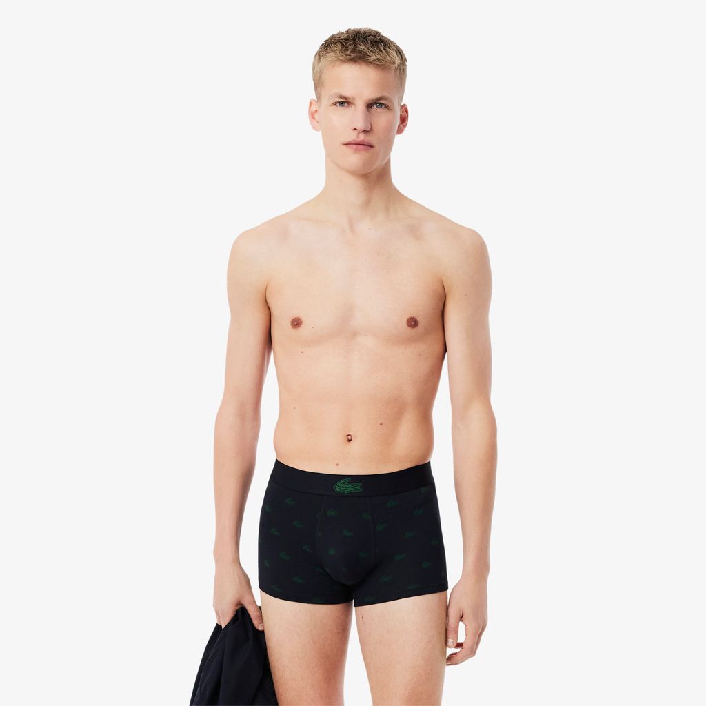 Bộ 3 Quần Lót Trunk Lacoste Nam Hình In Cá Sấu