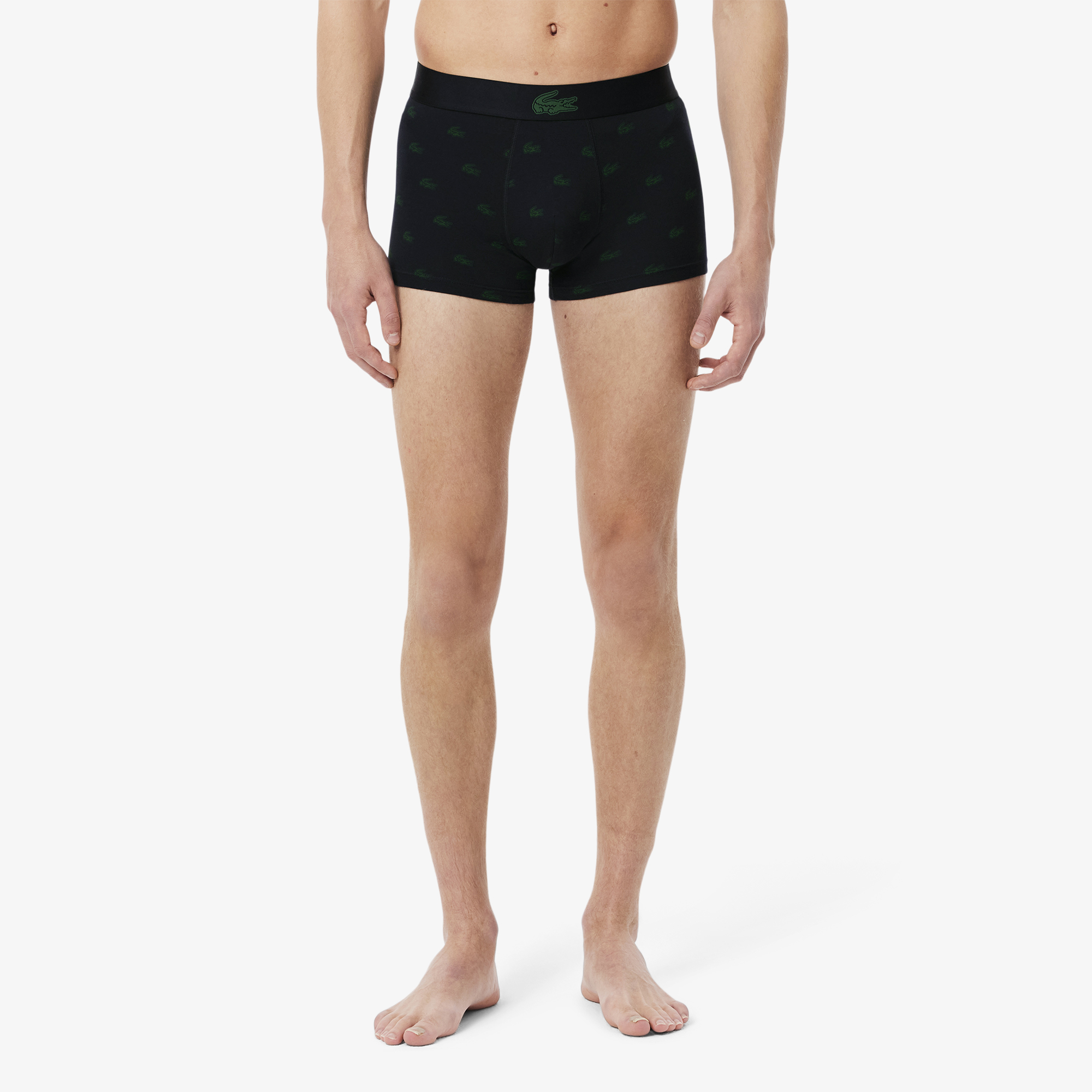 Bộ 3 Quần Lót Trunk Lacoste Nam Hình In Cá Sấu