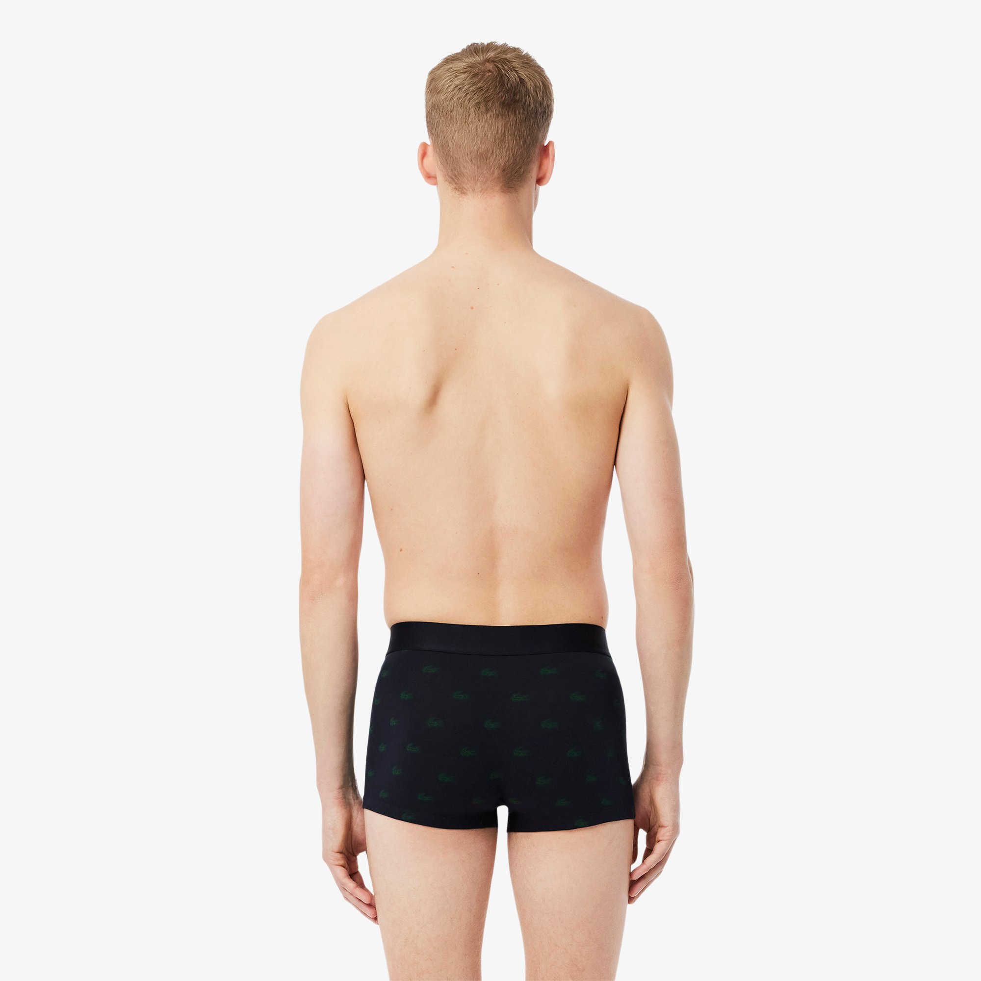 Bộ 3 Quần Lót Trunk Lacoste Nam Hình In Cá Sấu