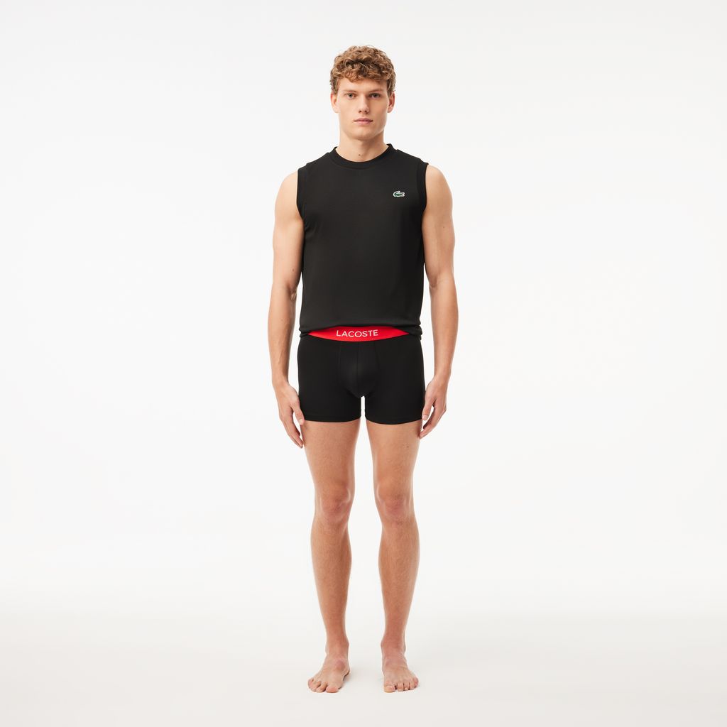 Bộ 3 Quần Lót Trunk Lacoste Nam Chất Liệu Microfiber