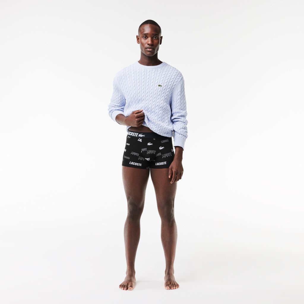 Bộ 3 Quần Lót Trunk Lacoste Nam Cotton Co Giãn