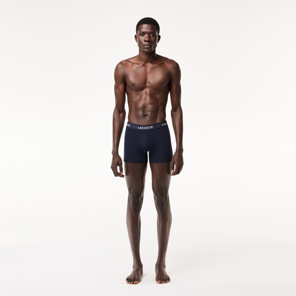 Bộ 3 Quần Lót Boxer Lacoste Nam Chất Liệu Microfiber