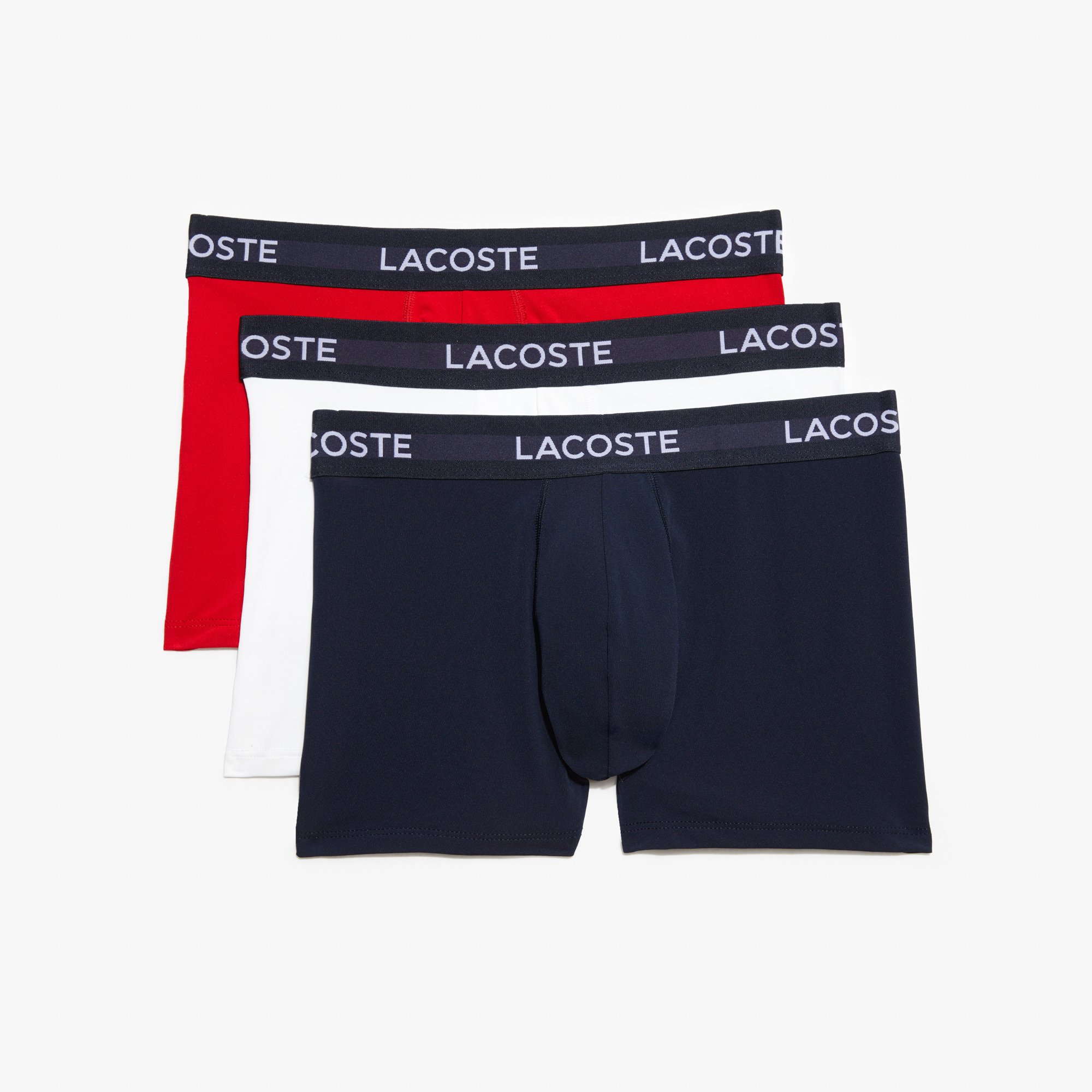 Bộ 3 Quần Lót Boxer Lacoste Nam Chất Liệu Microfiber