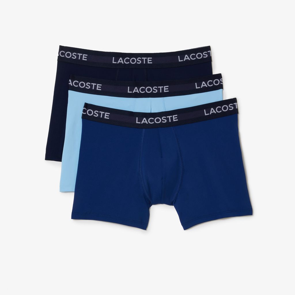 Bộ 3 Quần Lót Boxer Lacoste Nam Chất Liệu Microfiber
