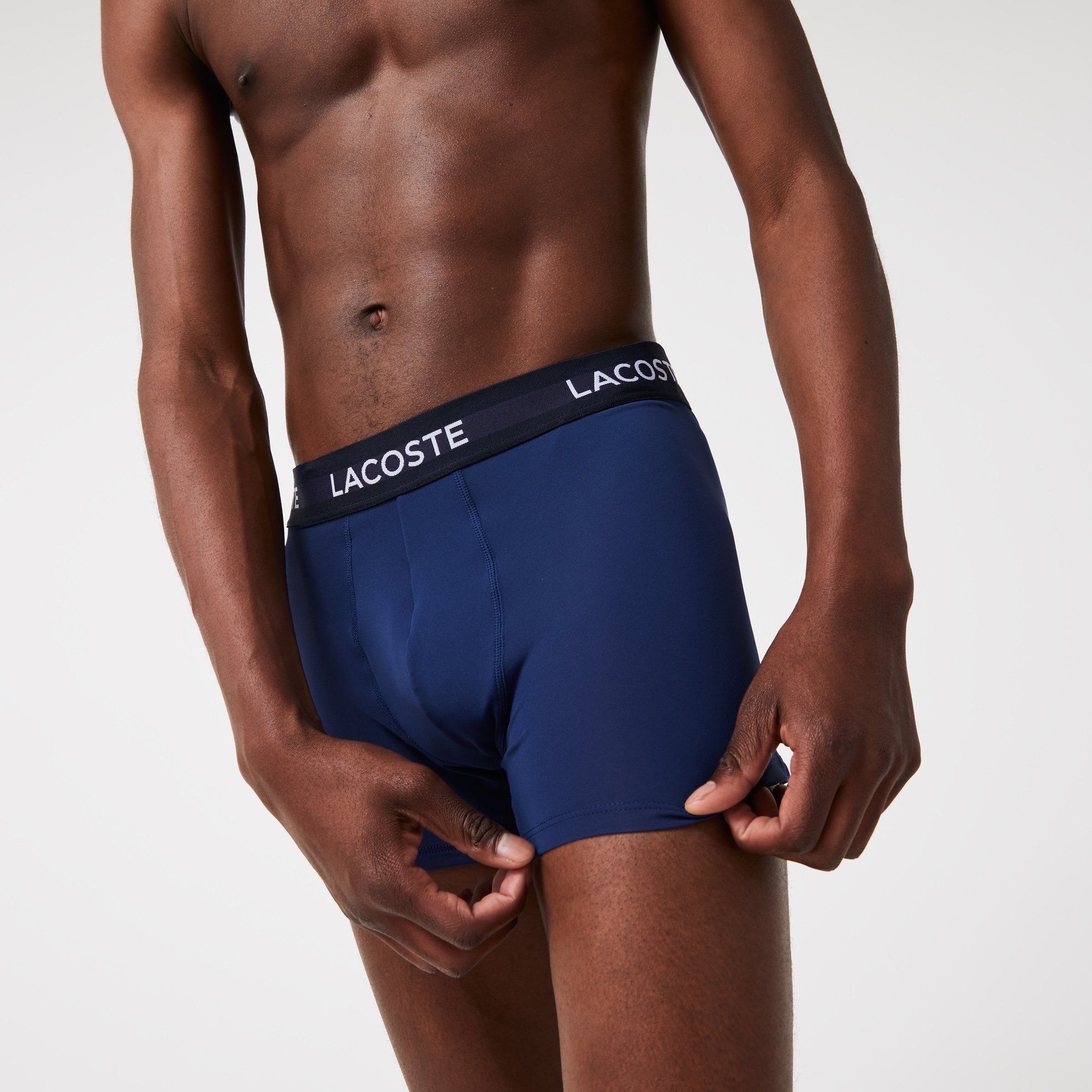 Bộ 3 Quần Lót Boxer Lacoste Nam Chất Liệu Microfiber