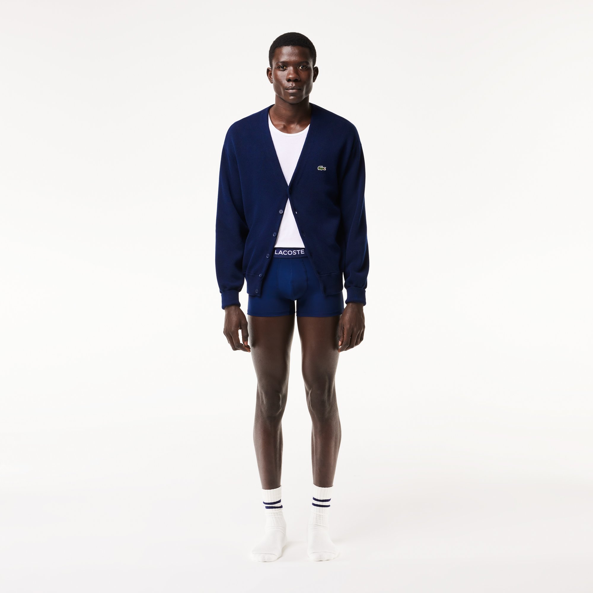 Bộ 3 Quần Lót Boxer Lacoste Nam Chất Liệu Microfiber