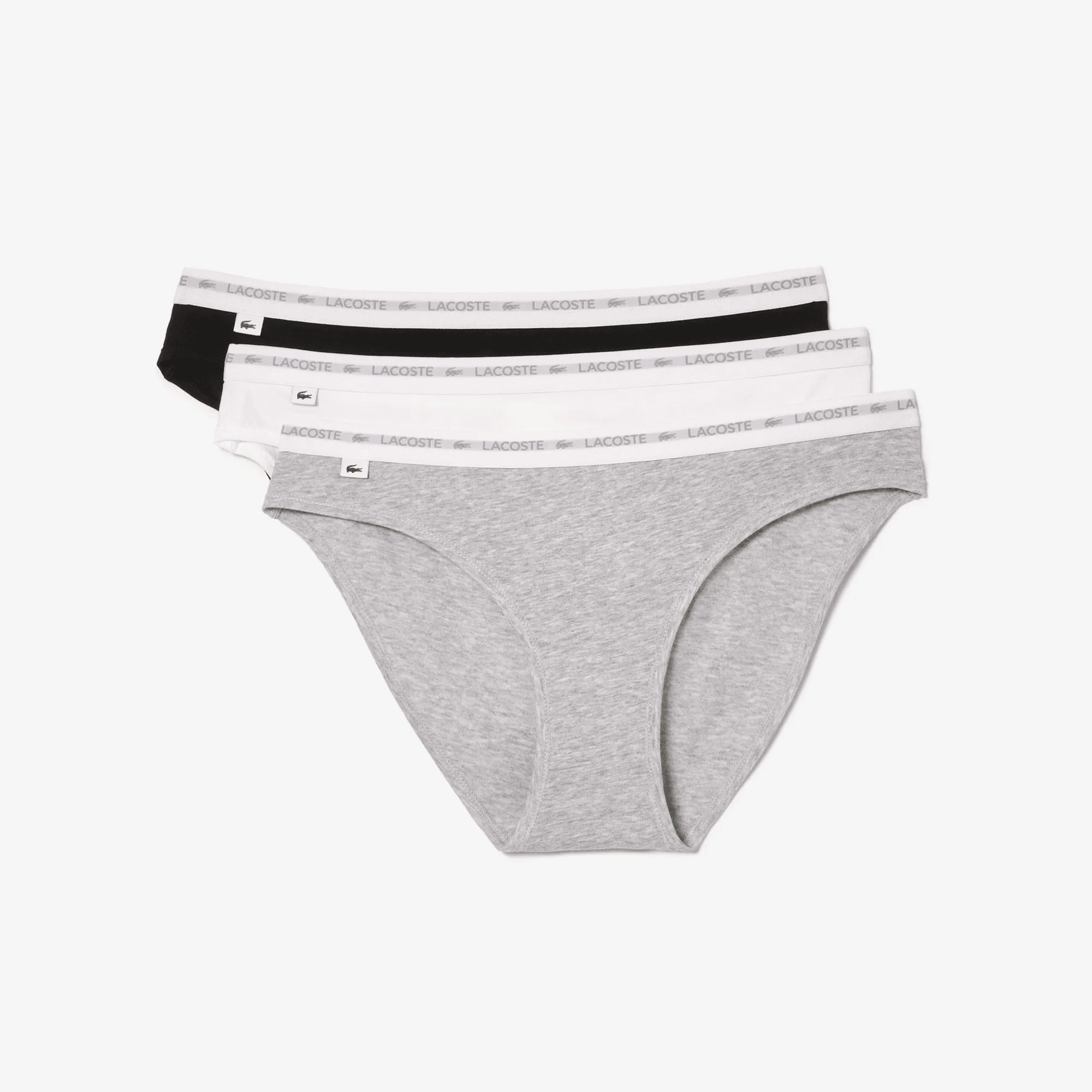 Bộ 3 Quần Lót Briefs Lacoste Nữ Chất Liệu Cotton Co Dãn