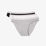 Bộ 3 Quần Lót Briefs Lacoste Nữ Chất Liệu Cotton Co Dãn
