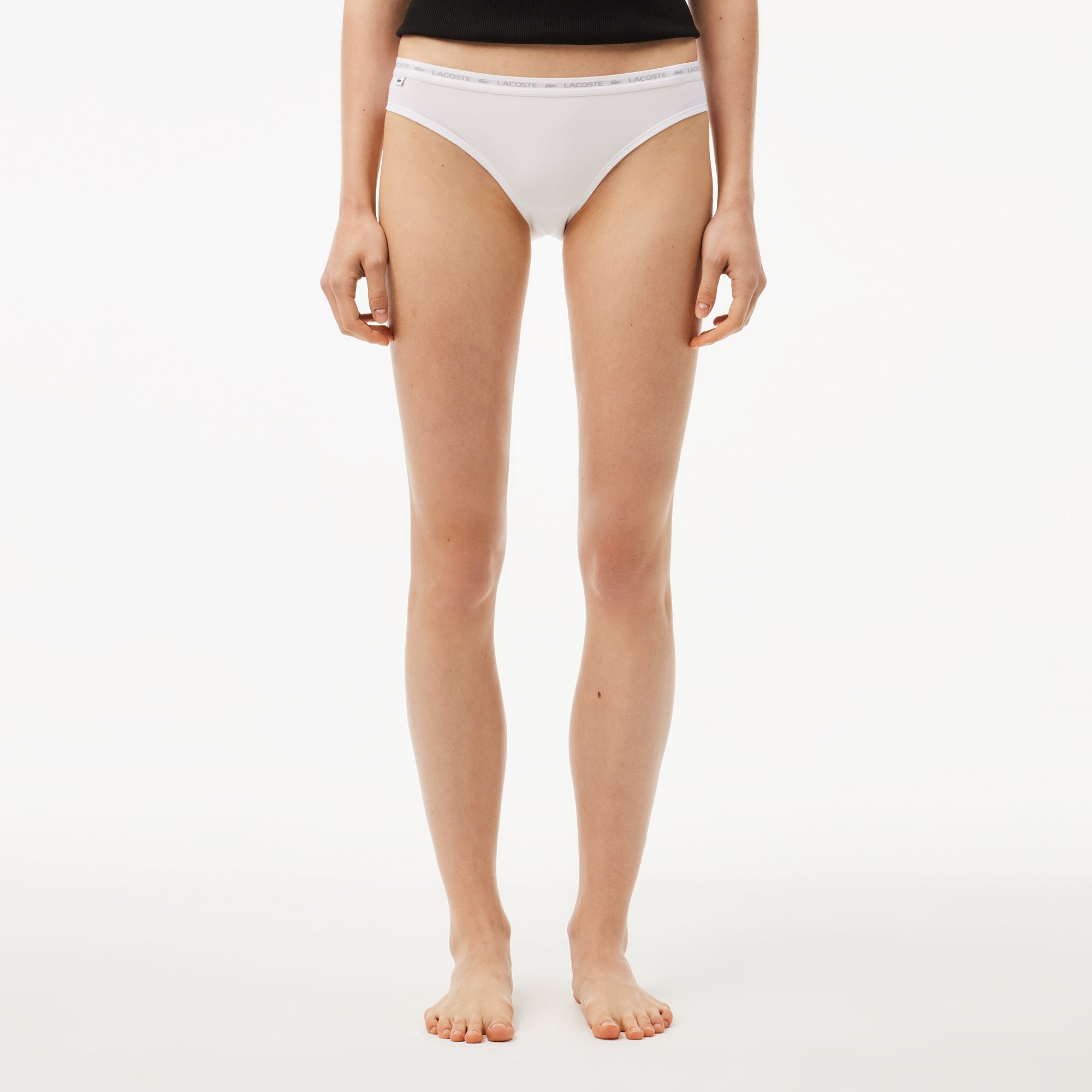 Bộ 3 Quần Lót Briefs Lacoste Nữ Chất Liệu Cotton Co Dãn