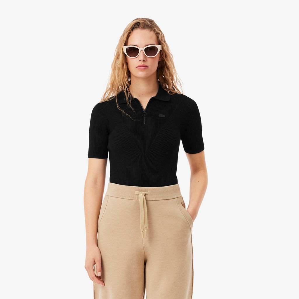 Áo Thun Lacoste Nữ Dệt Kim Gân 3D
