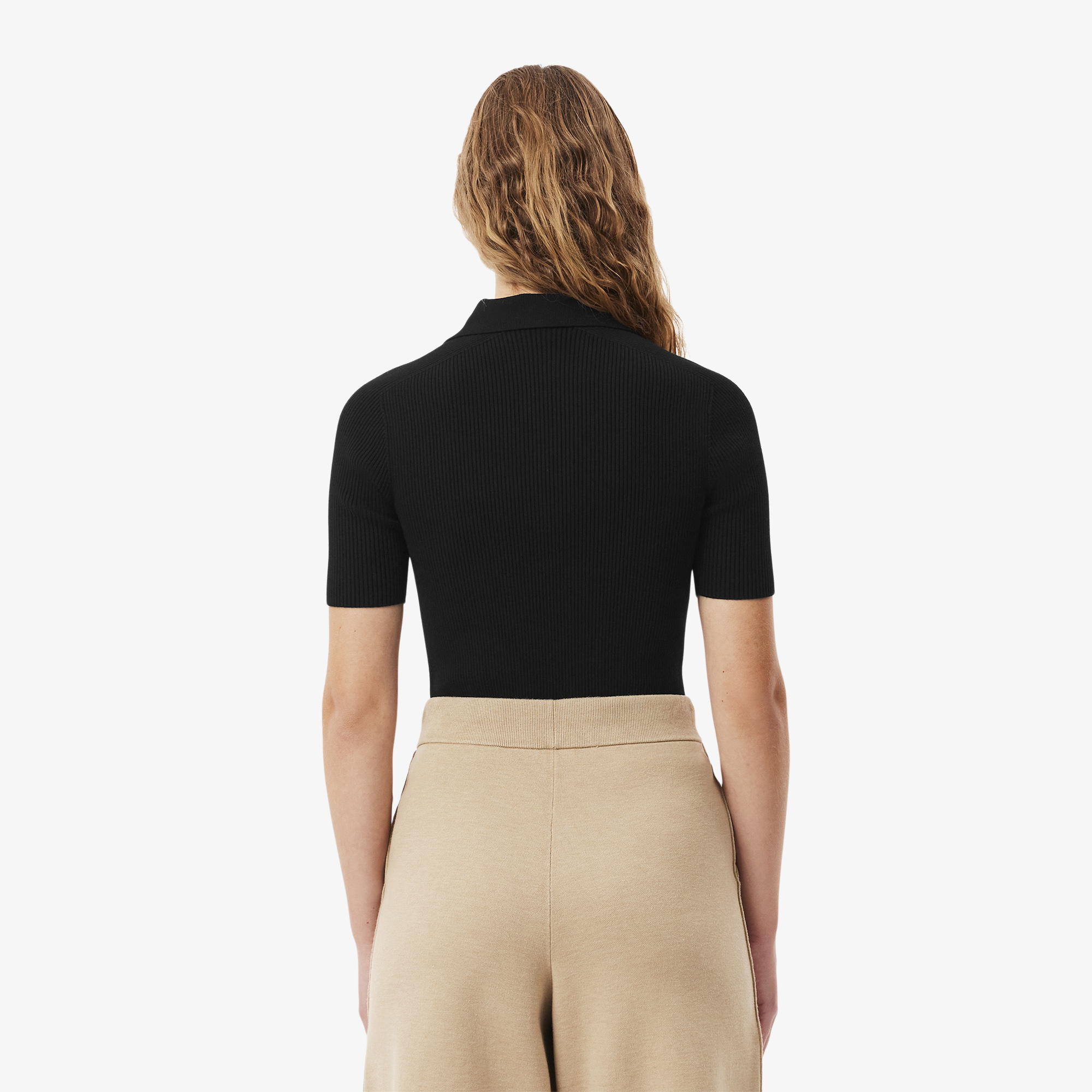 Áo Thun Lacoste Nữ Dệt Kim Gân 3D