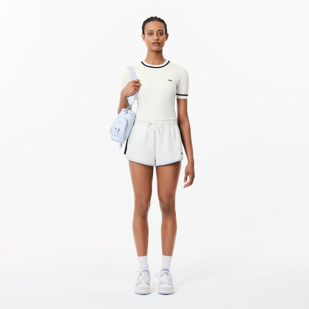 Áo Len Lacoste Nữ Không Đường May Dệt Kim 3D