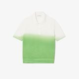 Áo Len Lacoste Nữ Dáng Cổ Điển Chất Liệu Dệt Kim Họa Tiết Ombré