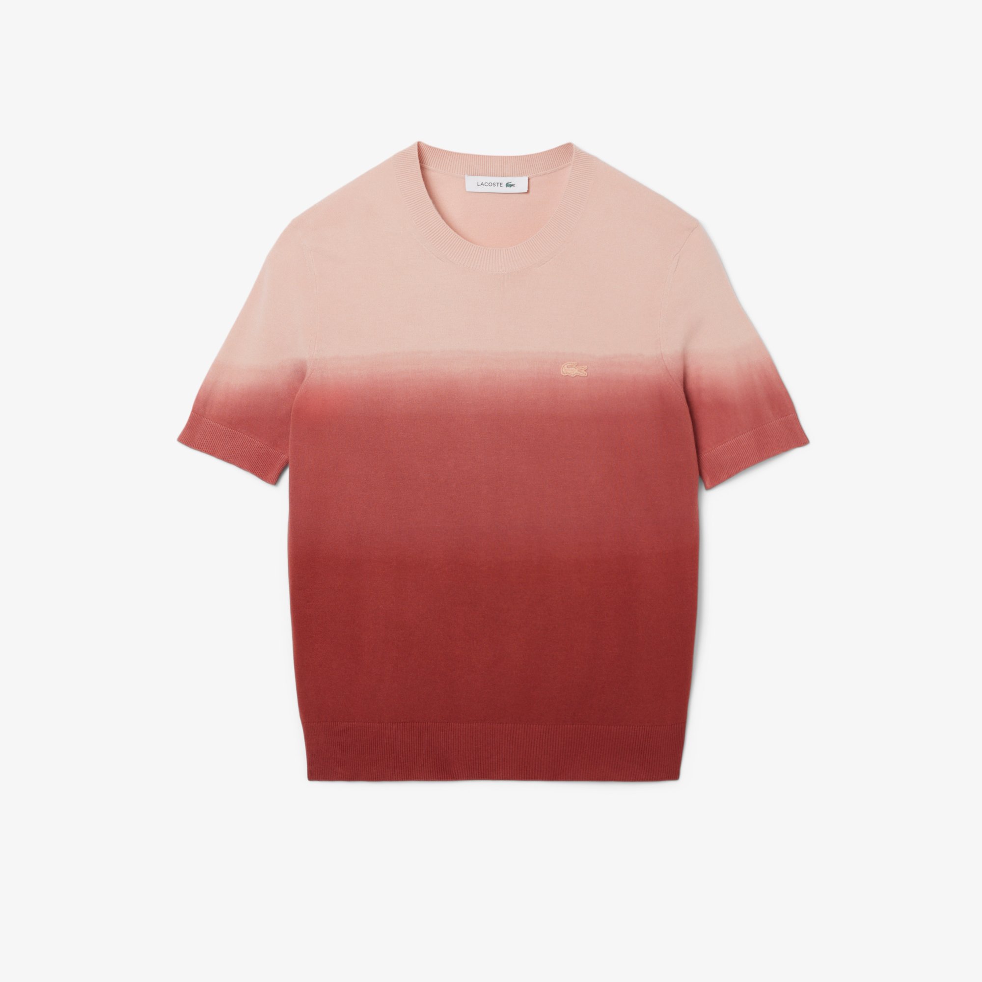 Áo Len Lacoste Nữ Tay Ngắn Hiệu Ứng Ombré