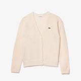 Áo Len Cardigan Lacoste Nữ Dáng Rộng Cổ Chữ V