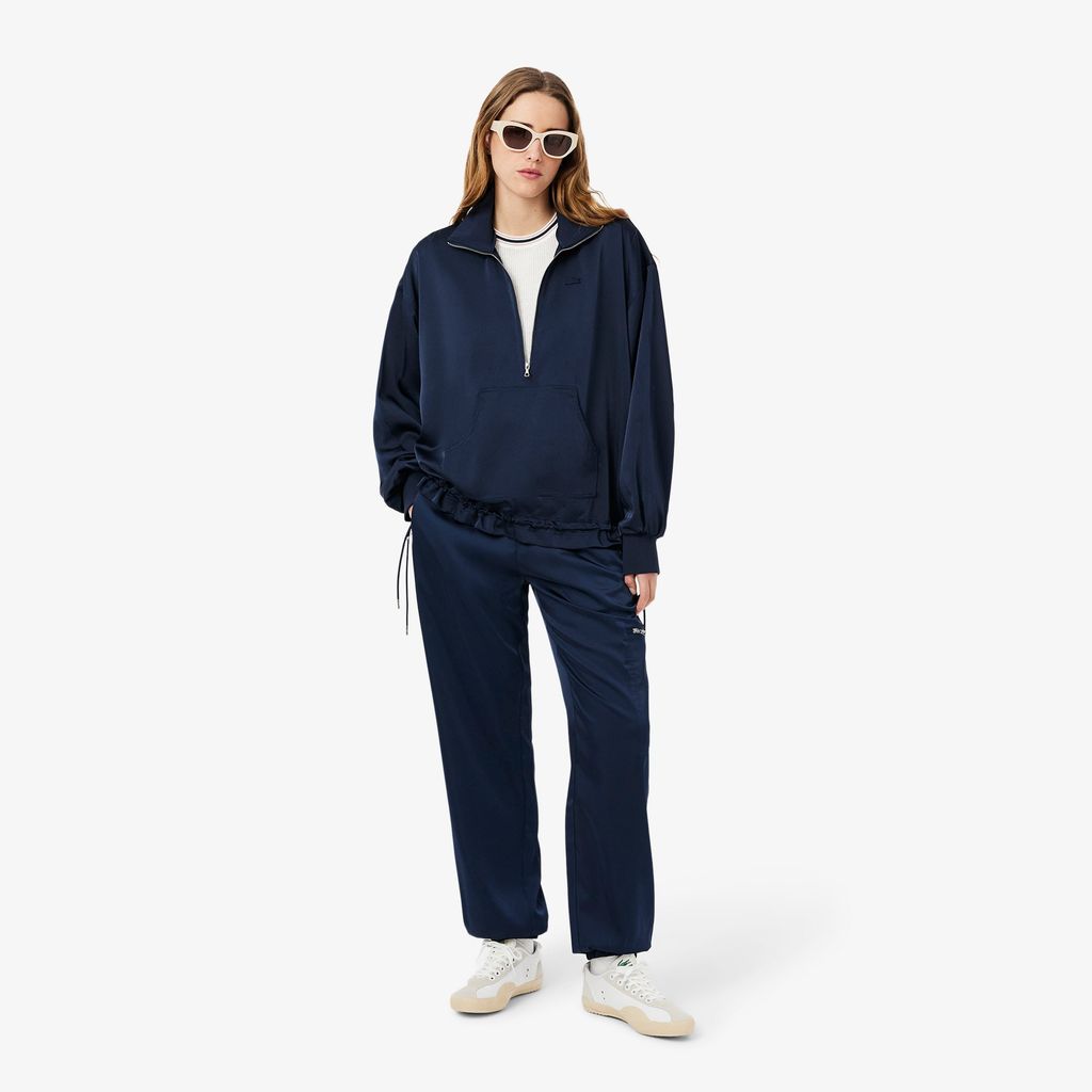 Áo Len Lacoste Nữ Hình Khiên Thêu Sản Xuất Tại Pháp