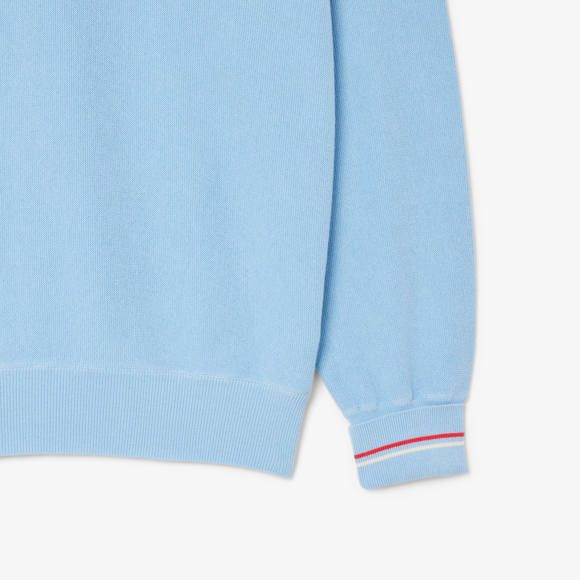 Áo Len Lacoste Nam Chất Liệu Cotton Crepe Nhẹ Hoạ Tiết Sọc