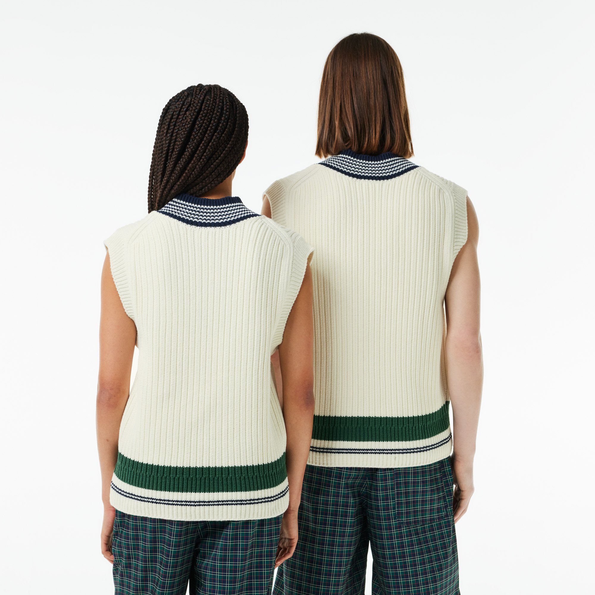 Áo Len Tennis Lacoste Unisex Chất Liệu Cotton Dệt Kim Dày Điểm Nhấn Huy Hiệu