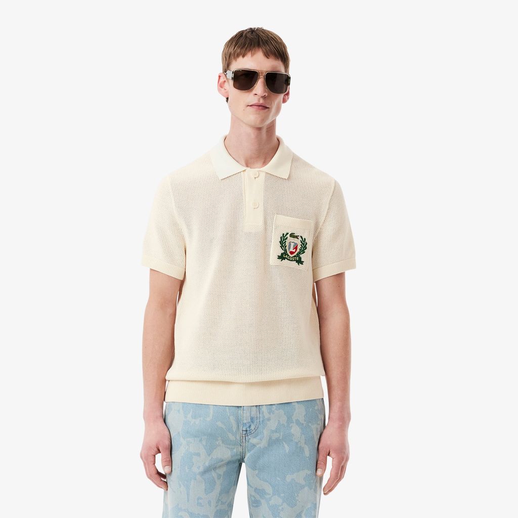 Áo Len Lacoste Nam Cổ Polo Sản Xuất Tại Pháp