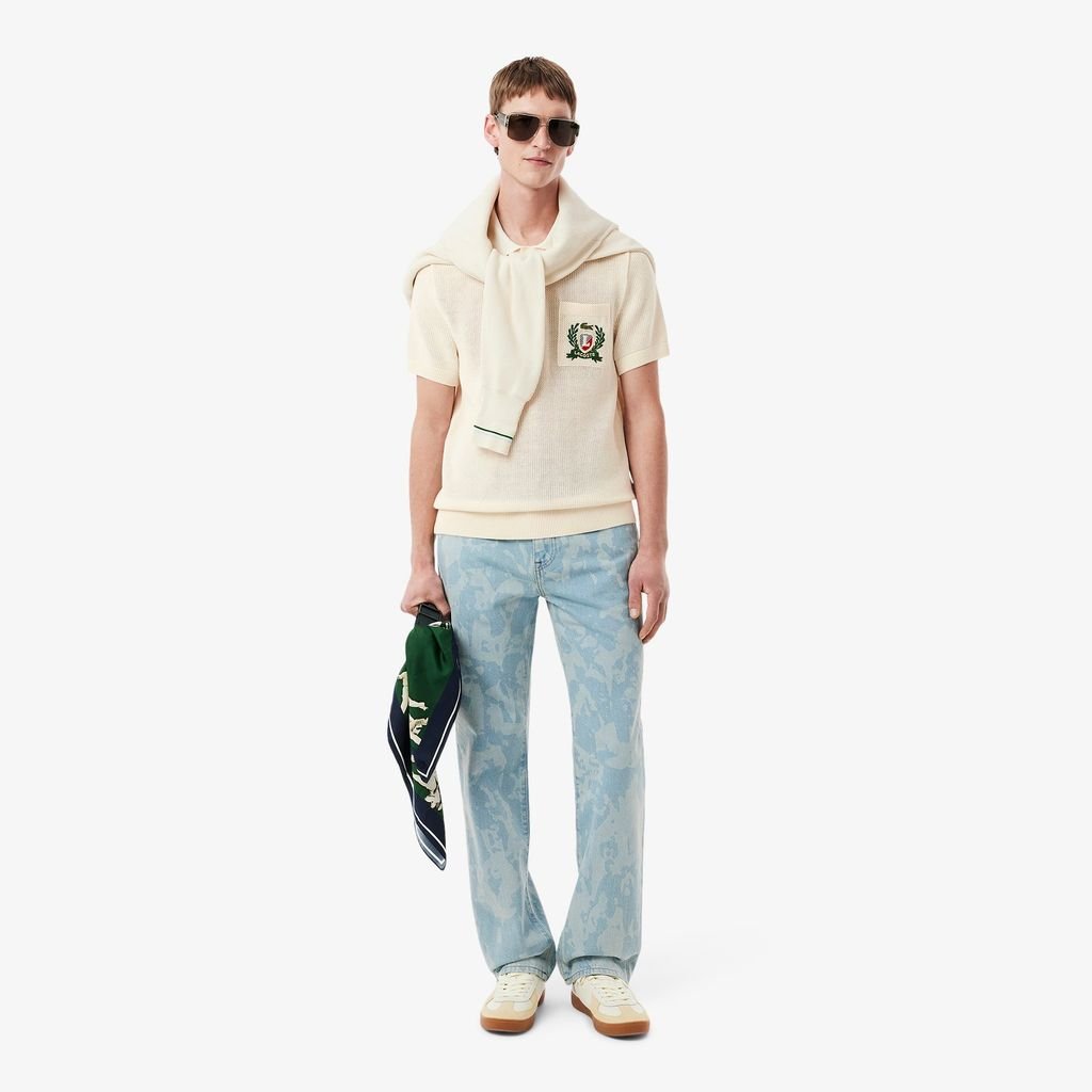 Áo Len Lacoste Nam Cổ Polo Sản Xuất Tại Pháp