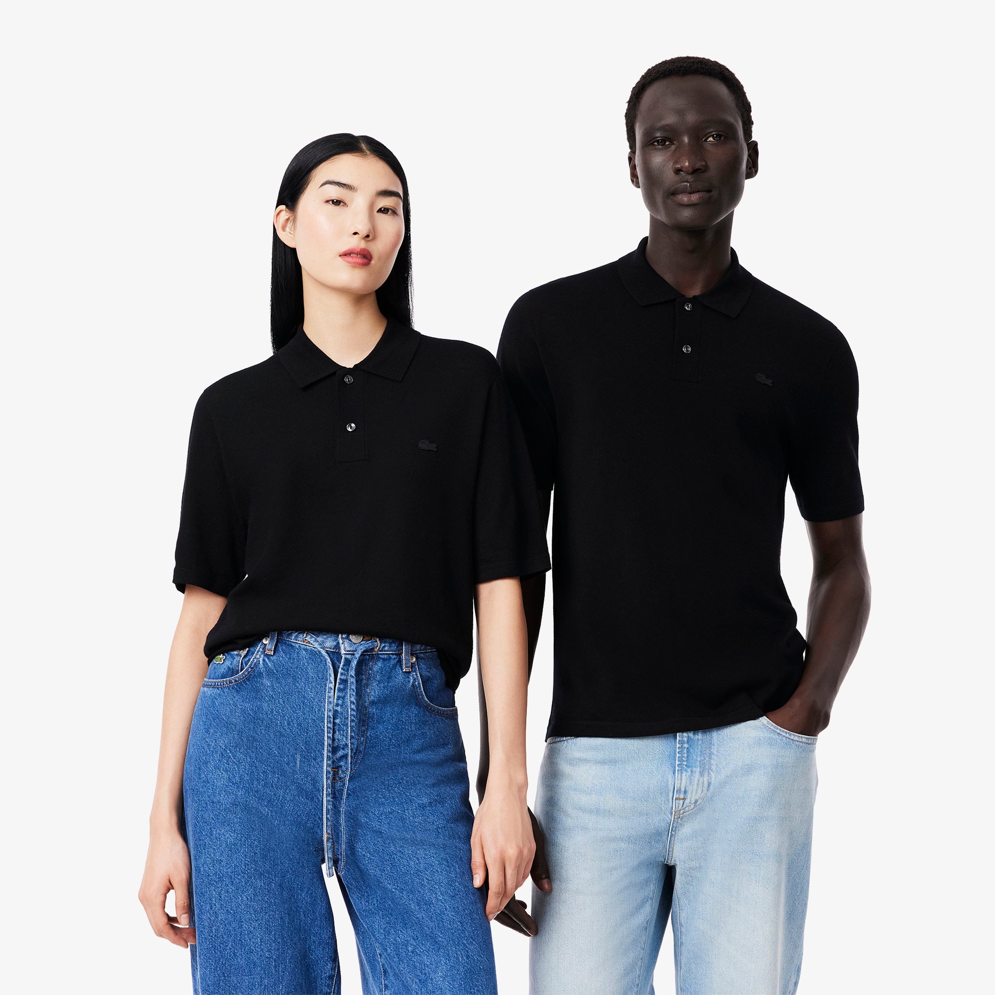 Áo Len Polo Lacoste Nam Ngắn Tay Chất Liệu lông Cừu Merino