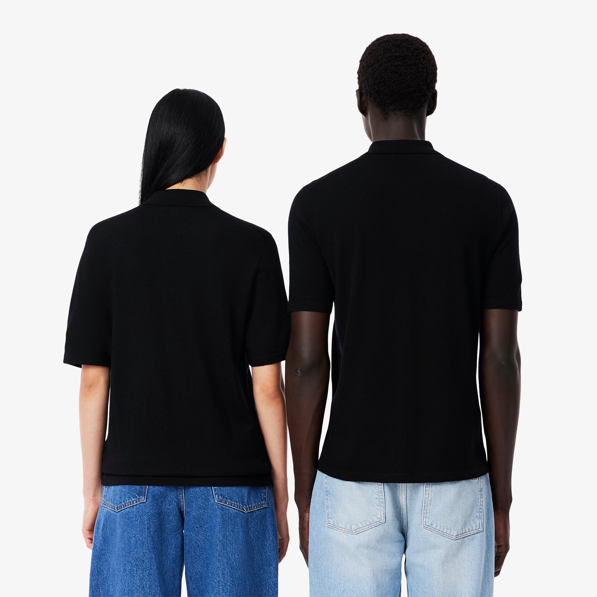 Áo Len Polo Lacoste Nam Ngắn Tay Chất Liệu lông Cừu Merino