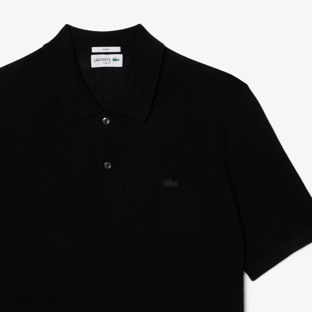 Áo Len Polo Lacoste Nam Ngắn Tay Chất Liệu lông Cừu Merino