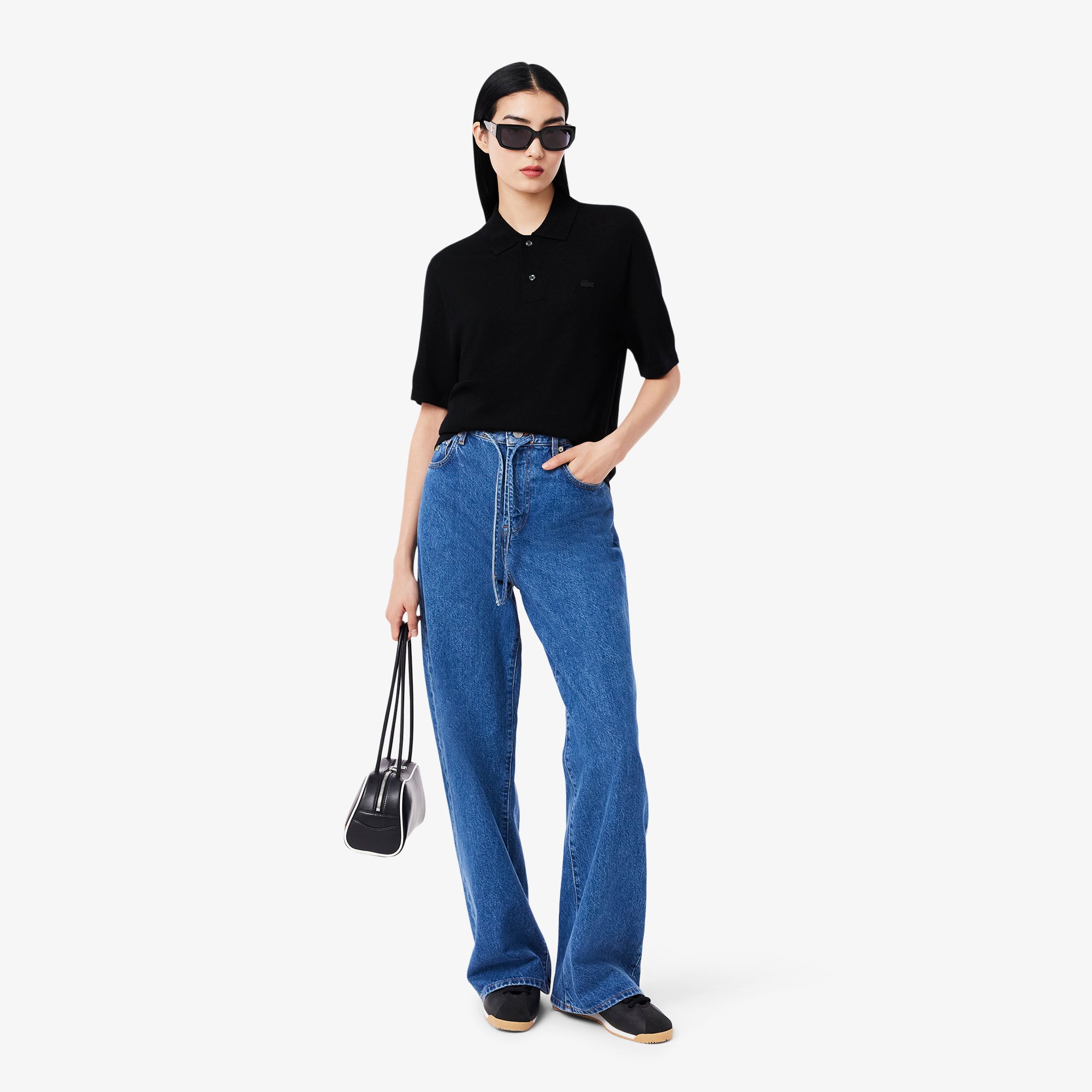 Áo Len Polo Lacoste Nam Ngắn Tay Chất Liệu lông Cừu Merino