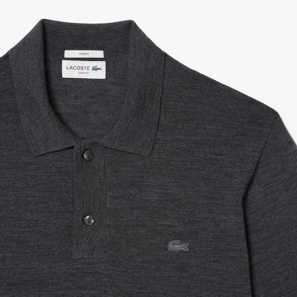 Áo Len Polo Lacoste Nam Ngắn Tay Chất Liệu lông Cừu Merino