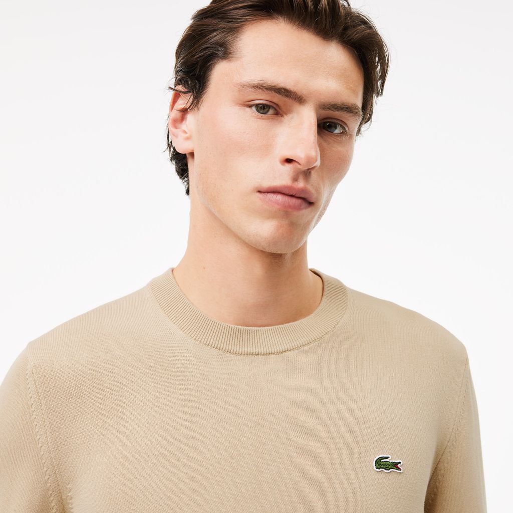 Áo Len Lacoste Nam Cổ Tròn Chất Liệu Cotton