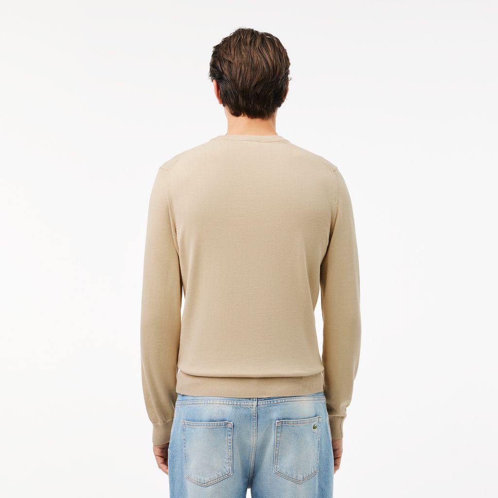 Áo Len Lacoste Nam Cổ Tròn Chất Liệu Cotton