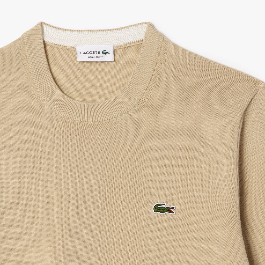 Áo Len Lacoste Nam Cổ Tròn Chất Liệu Cotton