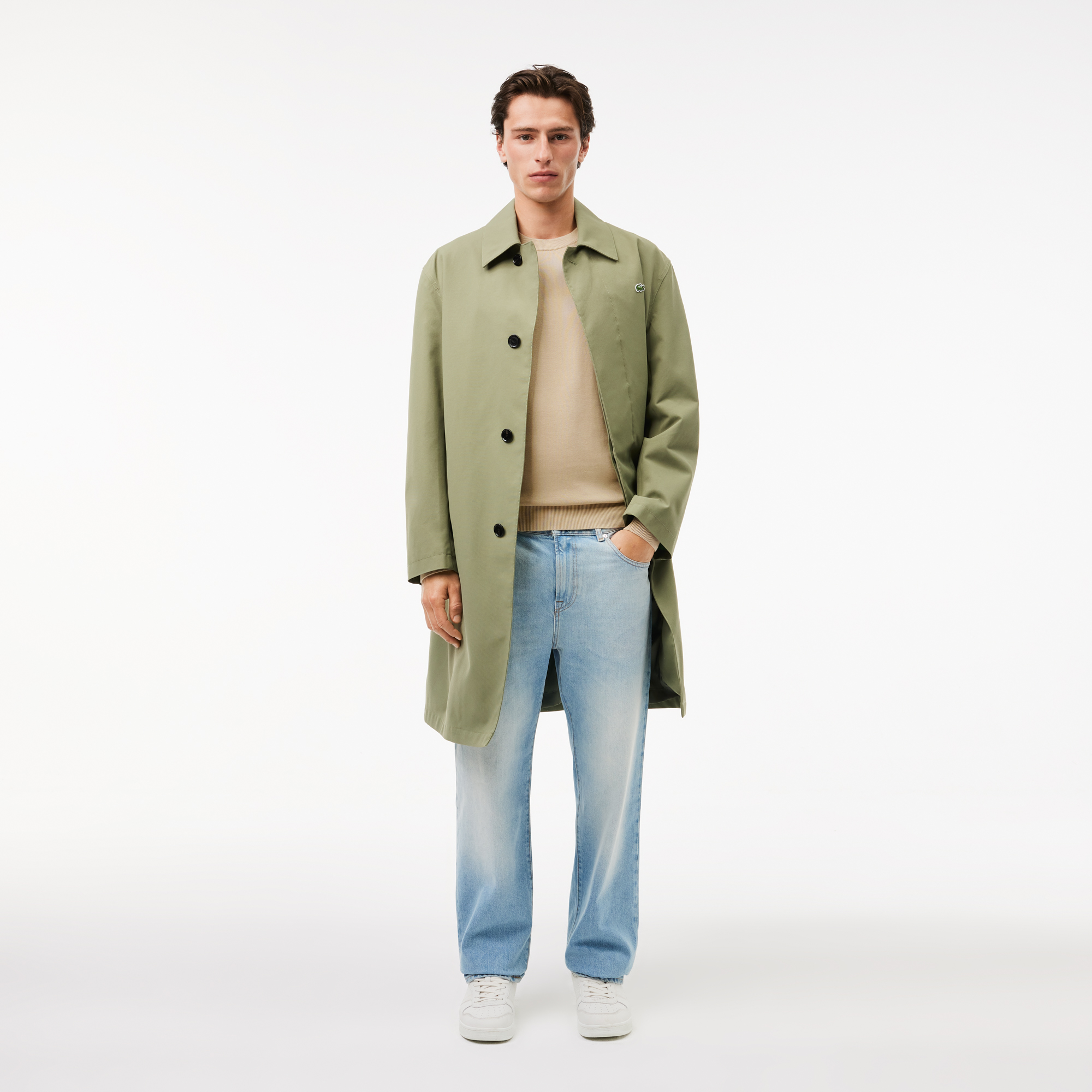 Áo Len Lacoste Nam Cổ Tròn Chất Liệu Cotton