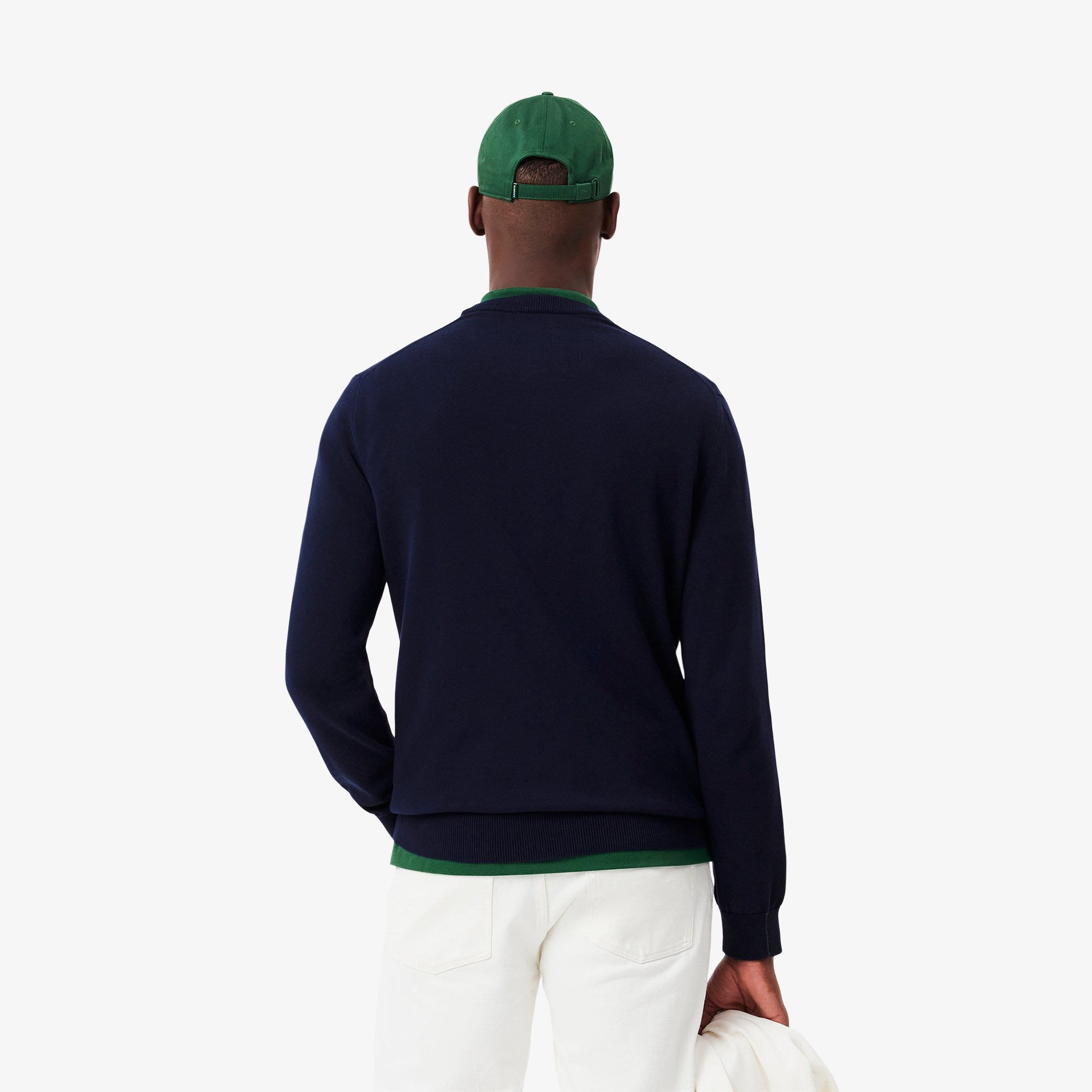 Áo Len Lacoste Nam Cổ Tròn Chất Liệu Cotton