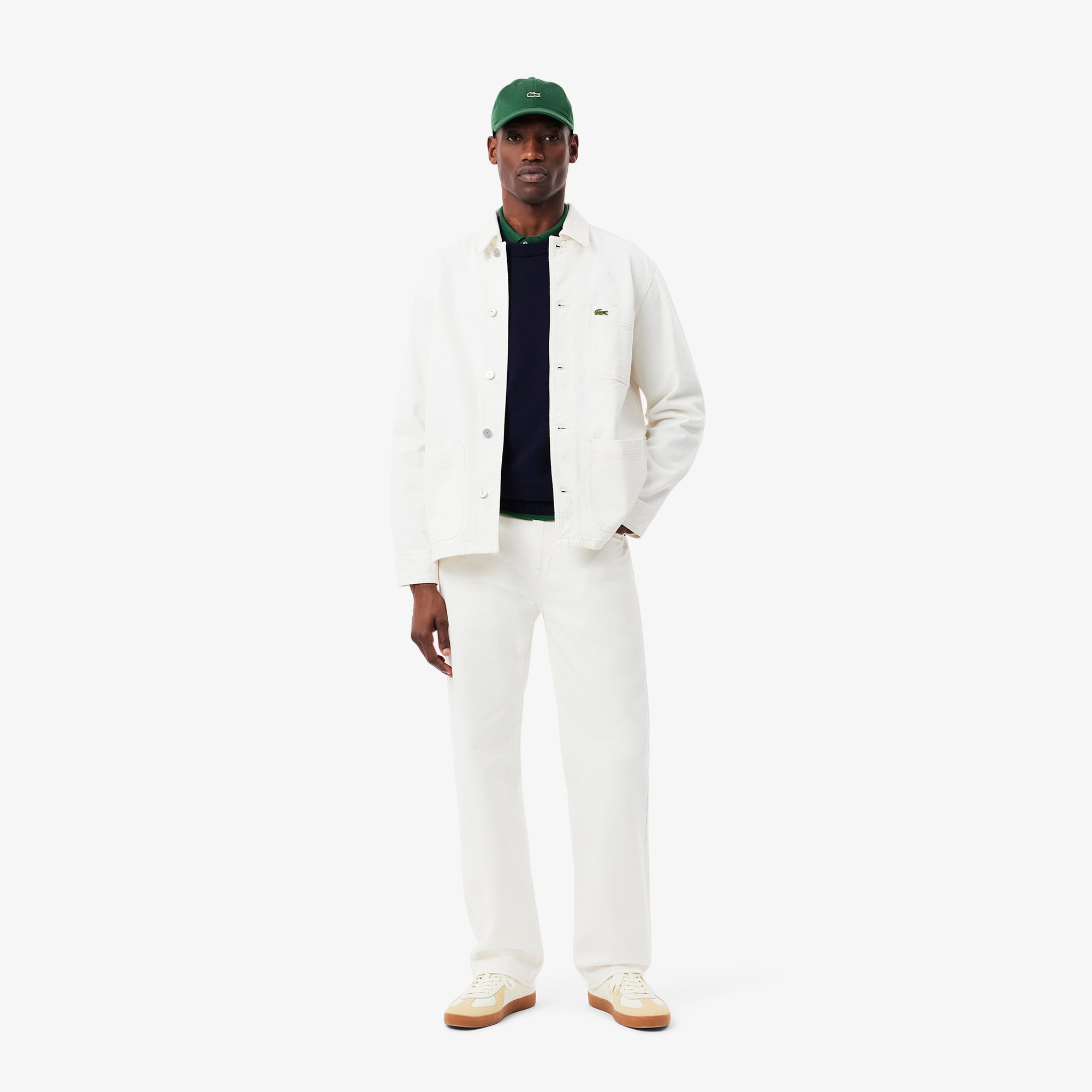 Áo Len Lacoste Nam Cổ Tròn Chất Liệu Cotton