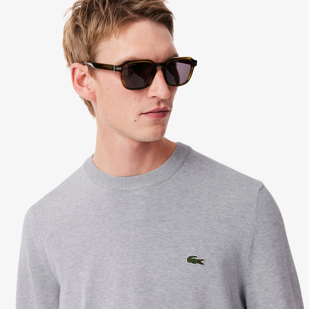 Áo Len Lacoste Nam Cổ Tròn Chất Liệu Cotton