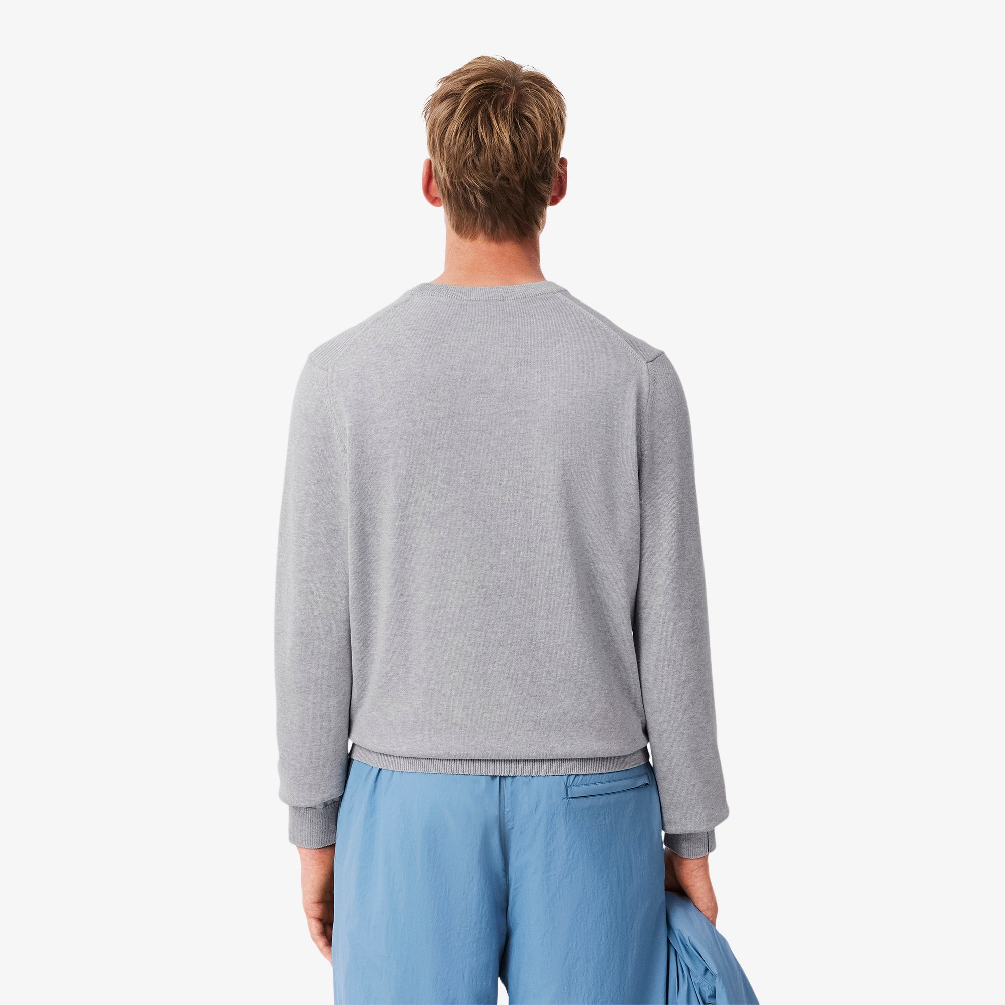 Áo Len Lacoste Nam Cổ Tròn Chất Liệu Cotton