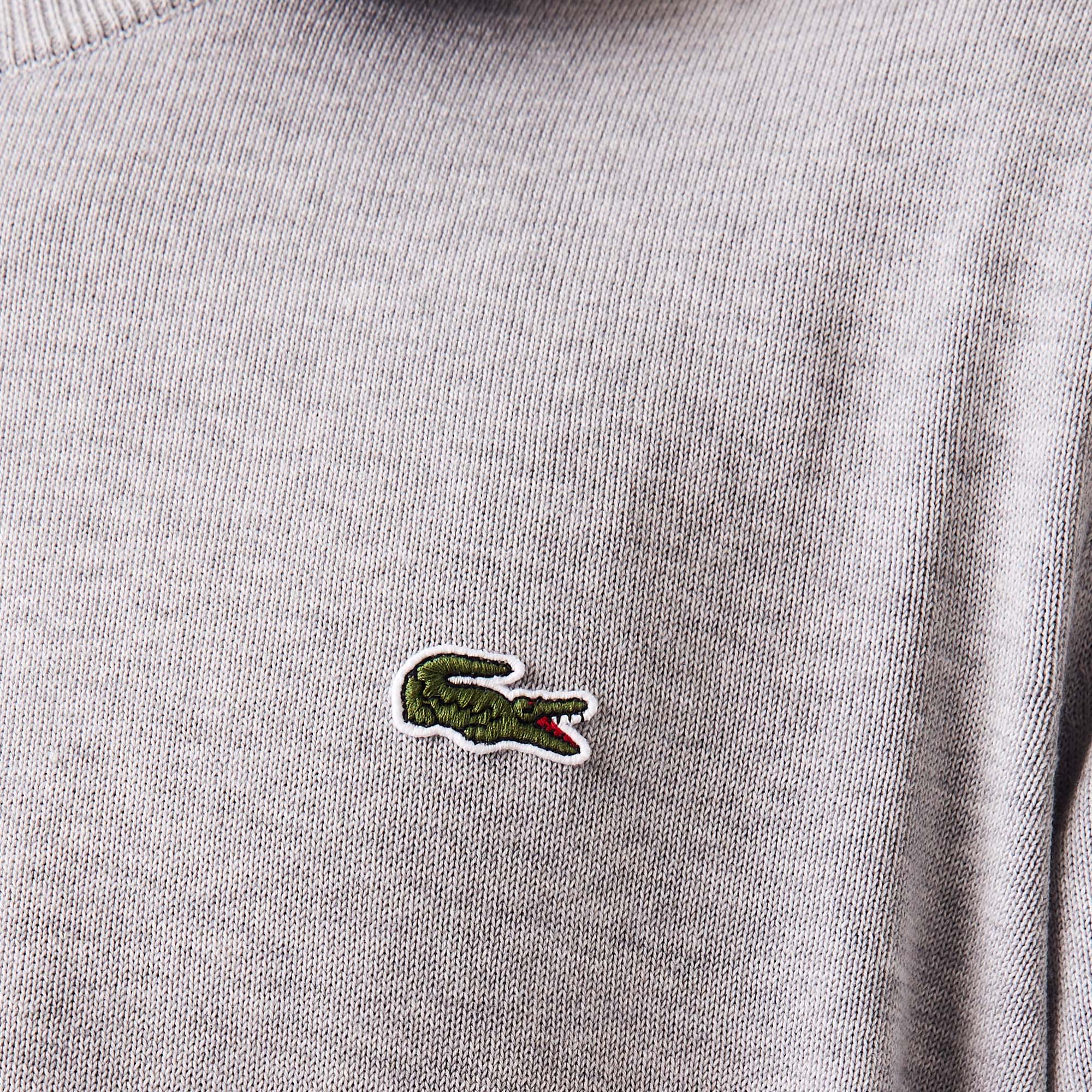 Áo Len Lacoste Nam Cổ Tròn Chất Liệu Cotton