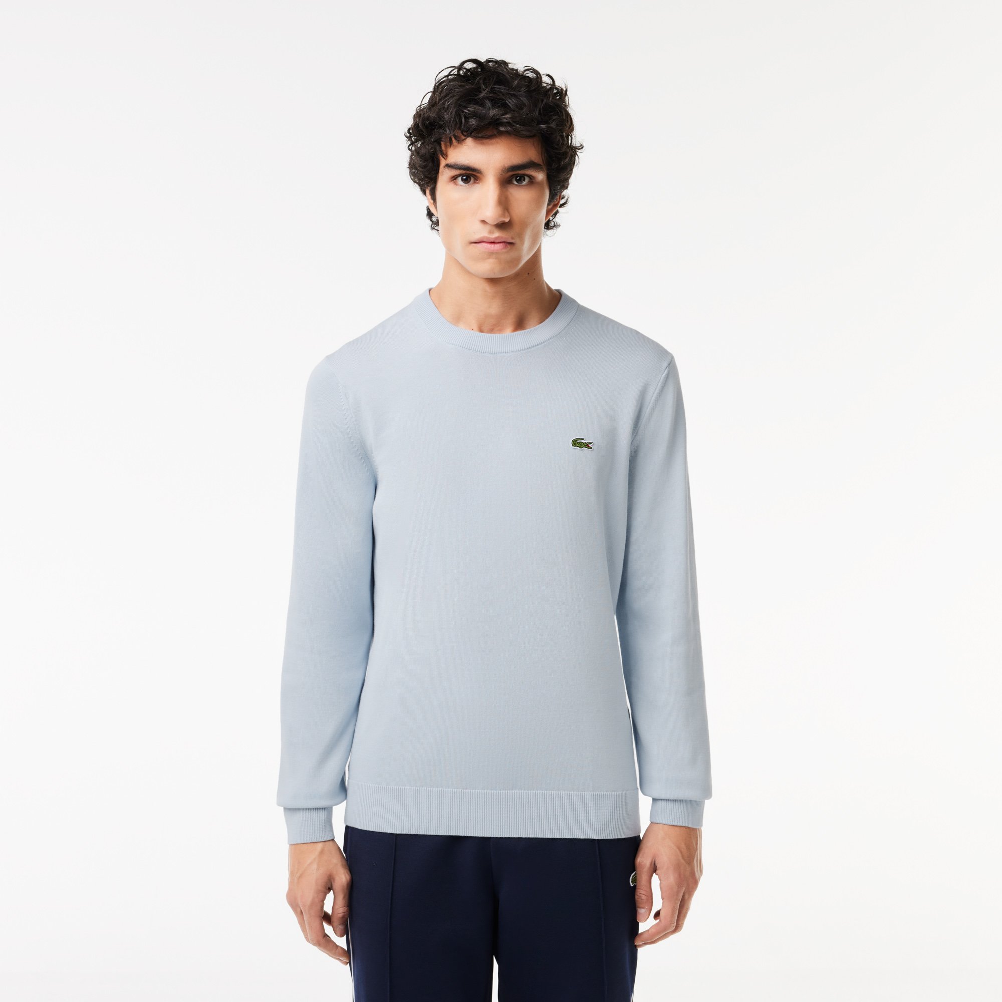 Áo Len Lacoste Nam Cổ Tròn Chất Liệu Cotton