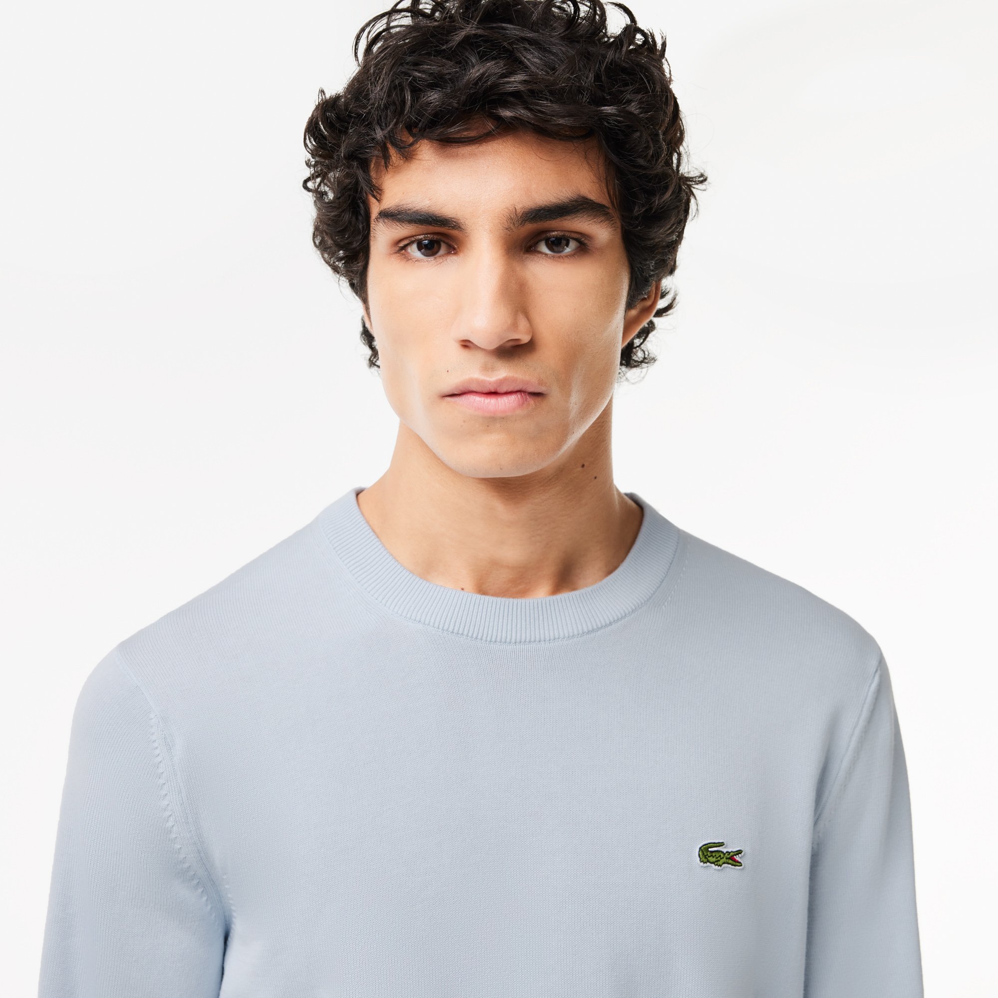 Áo Len Lacoste Nam Cổ Tròn Chất Liệu Cotton